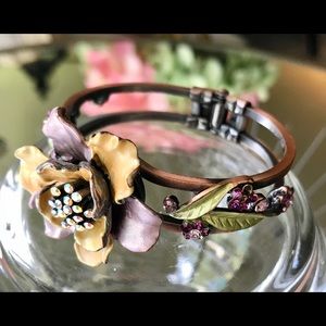 SOLD Fabulous Floral Design Cuff Bracelet.